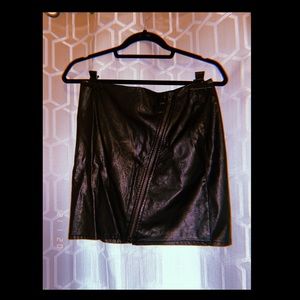 Pleather skirt.